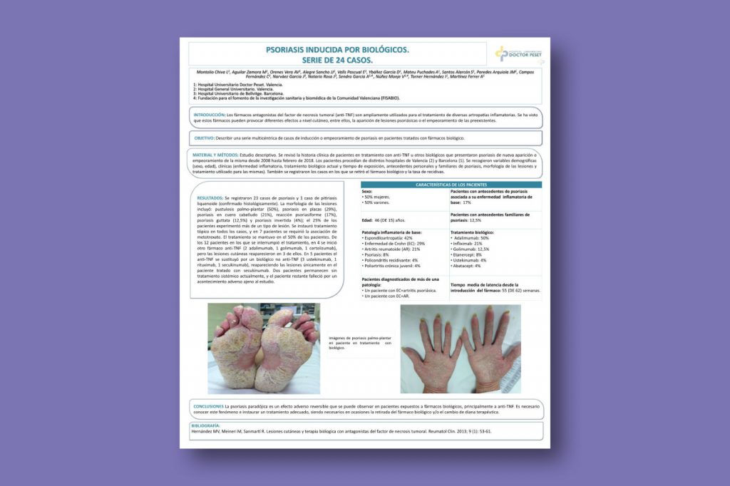 Psoriasis inducida por biológicos. Serie de 24 casos
