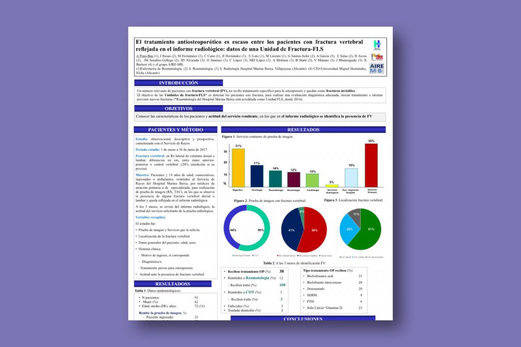 El tratamiento antiosteoporótico es escaso entre los pacientes con fractura vertebral reflejada en el informe radiológico: datos de una unidad de fractura-FLS