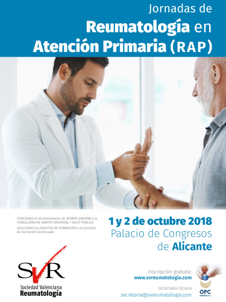 Jornadas de Reumatología en Atención Primaria (RAP) 2018