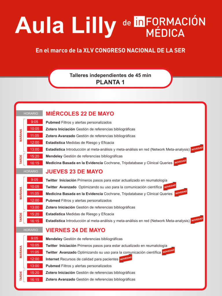 Aula Lilly de información médica, en el marco de la XLV Congreso Nacional de la SER