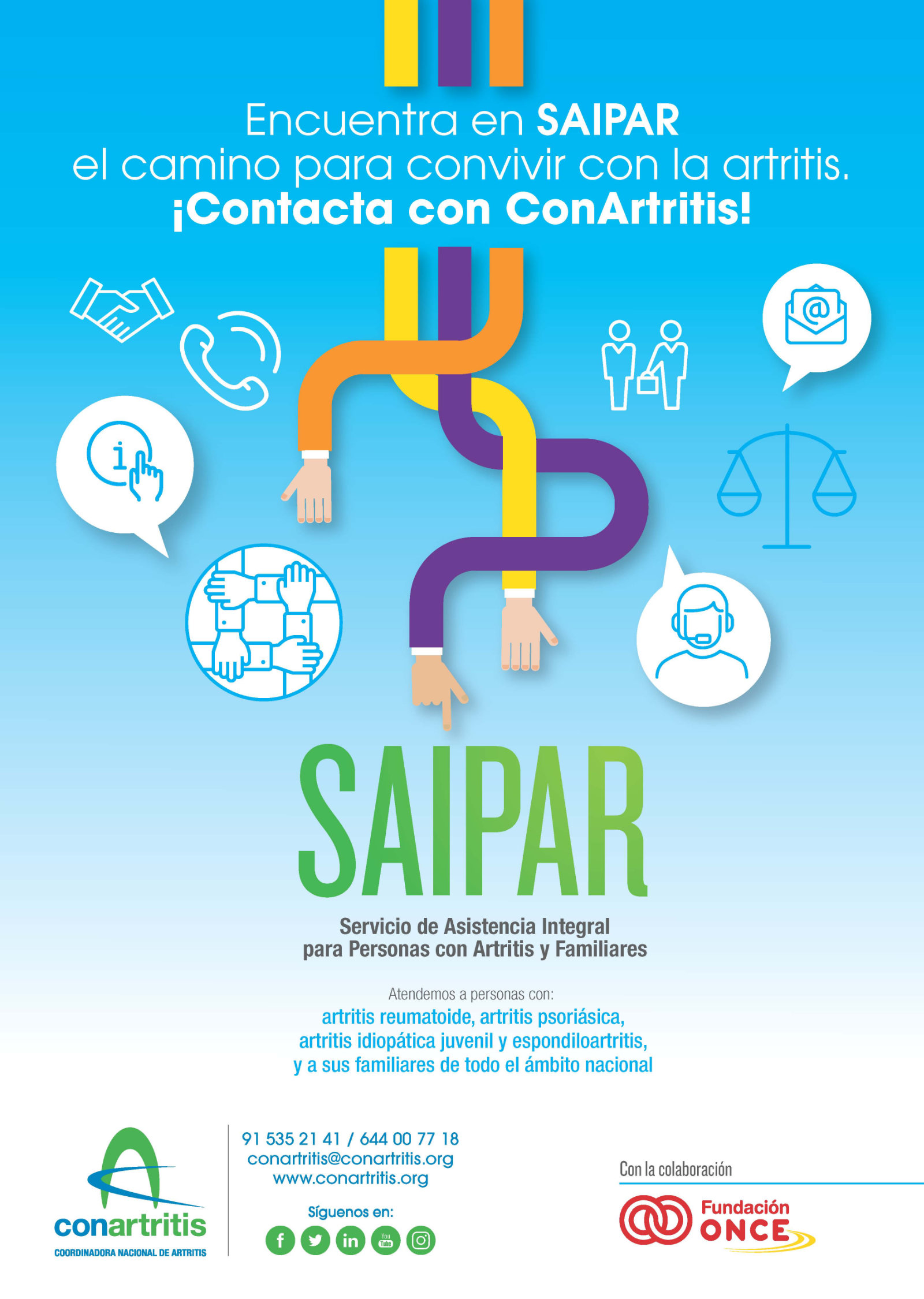 ConArtritis aumenta la media de atenciones a personas con artritis en lo que va de año