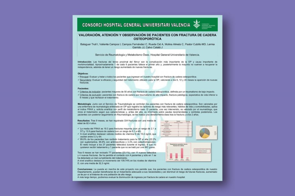 Valoración, atención y observación de pacientes con fractura de cadera osteoporótica