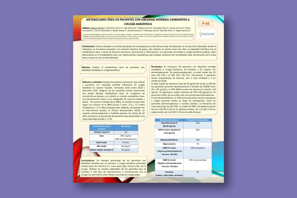Metabolismo óseo en pacientes con obesidad mórbida candidatos a cirugía bariátrica